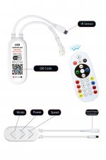 RGB, RGBW, RGBWW SPI LED Controller WiFi Music Controller for Addressale LED Strips and Panels Support WS2811 WS2815 WS2801 SK6812 WS2813 SK9822 APA102C etc iOS/Android App Control