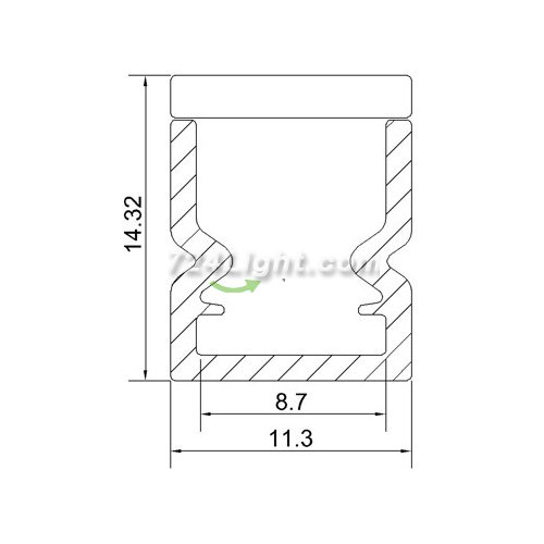 LED Aluminium Extrusion Recessed LED Aluminum Channel 1 meter(39.4inch) LED Profile