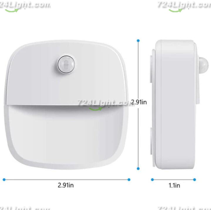 3 Pack LED Motion Sensor Light, Cordless Battery-Powered LED Night Light, Wall Light, Closet Lights, Safe Lights for Stairs, Hallway, Bathroom, Kitchen, Cabinet (White)