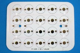 20W 145x106mm LED High Power Rectangular Aluminum Plate 10 Series Connections 2 Parallel connections For Floodlight