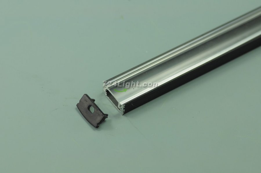 1.5 meter 59" Black LED Aluminium Channel 8mm Recessed U Type LED Aluminum Channel LED Profile Inside Width 12.2mm