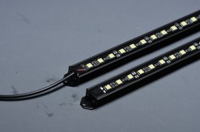 Waterproof 13 inch Black Aluminum Profile Light 12V 5050 Strip Light LED Bar 2Pack for Tank