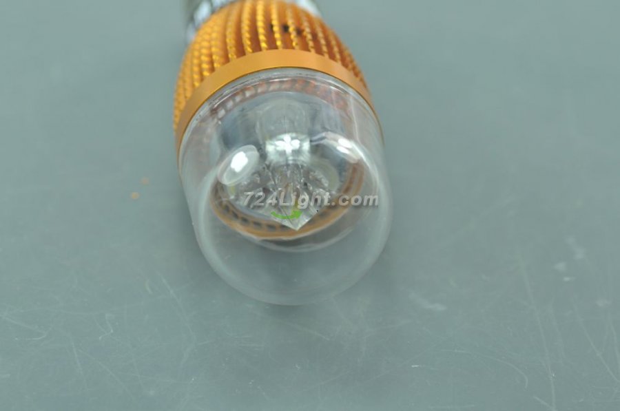 Mini 3W E27 Golden/Silver Shell LED Globe bulb