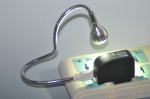 White/Black Flexible USB LED Reading Light Lamp for Computer Laptop Notebook PC Metal Snake