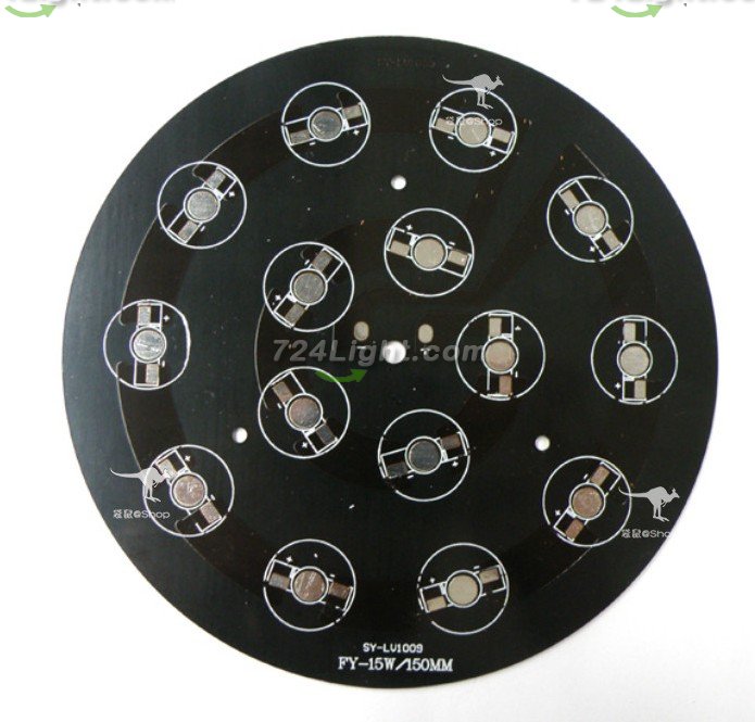 15W 15LED High Power Aluminum Plate Diameter 150mm