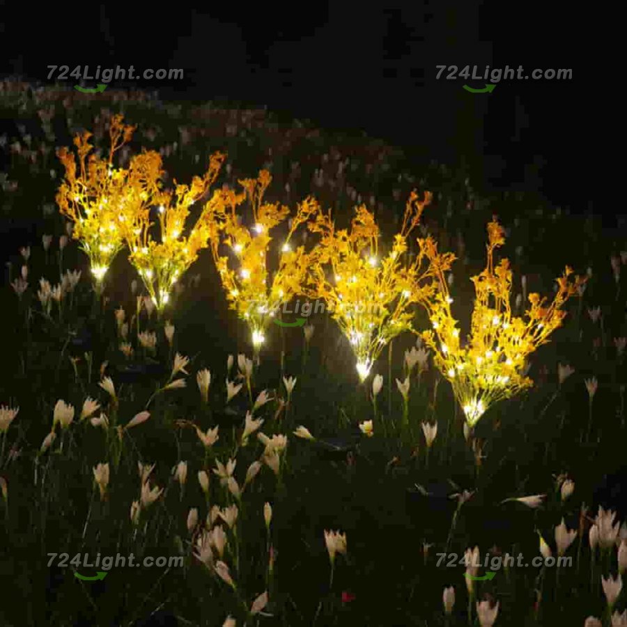 Solar Garden Lights Outdoor Decorative, Waterproof IP65 Powered Flower Lights