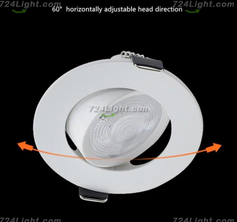 1inch Thick Low Profile LED Downlight 3W 2'' CRI80 Anti-glare Diffuser Ceiling Light