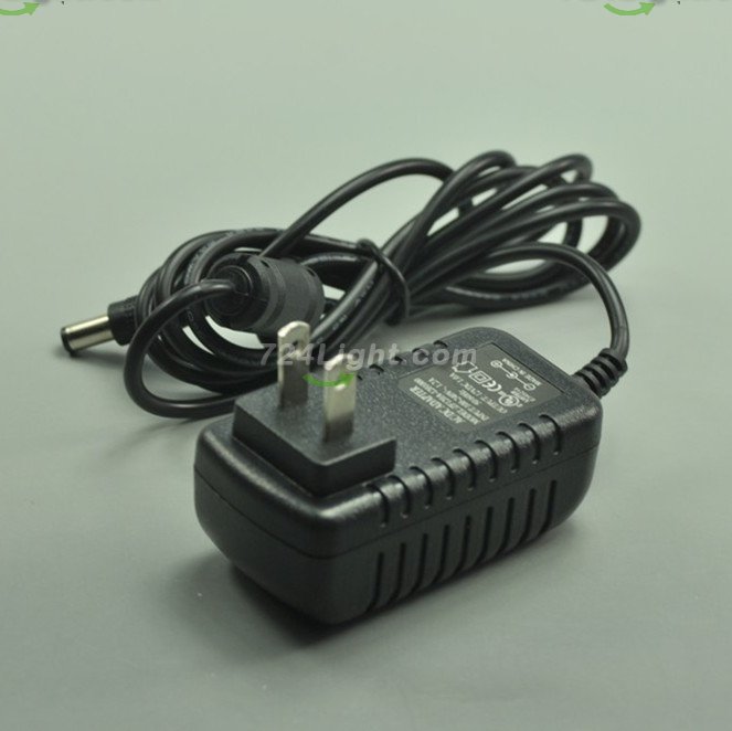 12V 1A Adapter Power Supply 12 Watt LED Power Supplies UL Certification For LED Strips LED Lighting - Click Image to Close