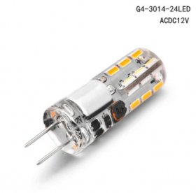 10 Pack G4 LED Light Bulb Bi-Pin Silicon Encapsulation 12V 1.5 W SMD3014 24pcs LEDs 10W Halogen Equivalent