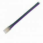 10PCS PACK RGB Color COB LED Strip Connectors Solderless 4 Conductors Connectors for 10mm Wide RGB COB Flex LED Strips