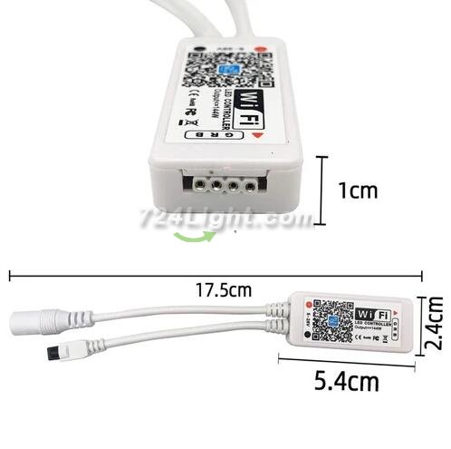 16.4FT/5Mtr 150LEDs RGB LED Strip Light Kit SMD5050 30LEDs/Mtr, WiFI Wireless, Smart APP controlled