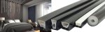 16.4FT(5Meters) 06*16mm 120° Side Insert Top Emitting IP67 Waterproof Flexible Full Black Silicon LED NEON Tube Housing Fit for 8mm Wide LED Strip Light