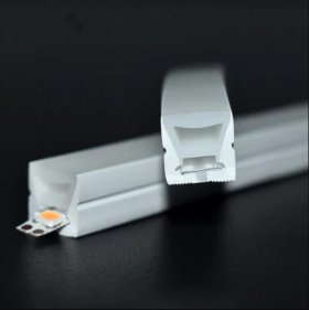 1M/5M/10M/20M Pack of T1010 LED Neon Light Housing Kit with End Caps and Mounting Clips, Flexible Neon Channel Fit for 6mm Wide LED Strip Lights