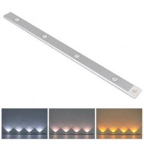 2 Pack 3-Color Dimmable LED Motion Sensor Under Cabinet Light, Rechargeable Magnetic Wireless Under Counter Lighting for Kitchen Bedroom Closet Cupboard Wardrobe Stairs Corridor