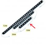 12'' Long RGBW SMD5050 18W 24V LED Wall Washer Light, Tempering Glass Cover IP67 Waterproof Grade,Energy Saving Linear LED Strip Light for Bridge, Hotel, Mega Bar Christmas Advertising Boards, Billboard,Building Commercial Lighting