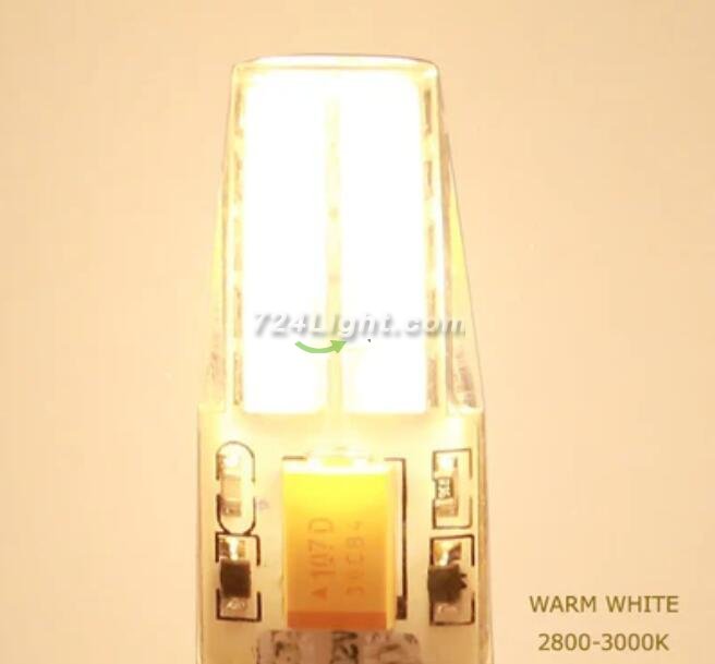 10 Pack G4 LED Light Bulb Bi-Pin base Silicon Encapsulation 12V 2 Watt 1505 COB LEDs CRI>80 160-180Lumen AC/DC 10-20V 20W Equivalent Halogen LED Replacement