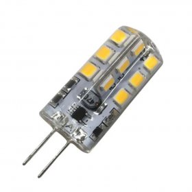 10 Pack G4 LED Light Bulb Bi-Pin Silicon Encapsulation 12V 2.5 W 150-180Lumen 24x2835 LEDs Dimmable 25W Equivalent