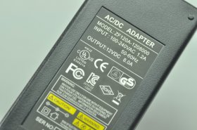 12V 8A Adapter Power Supply 96 Watt LED Power Supplies UL Certification For LED Strips LED Lighting