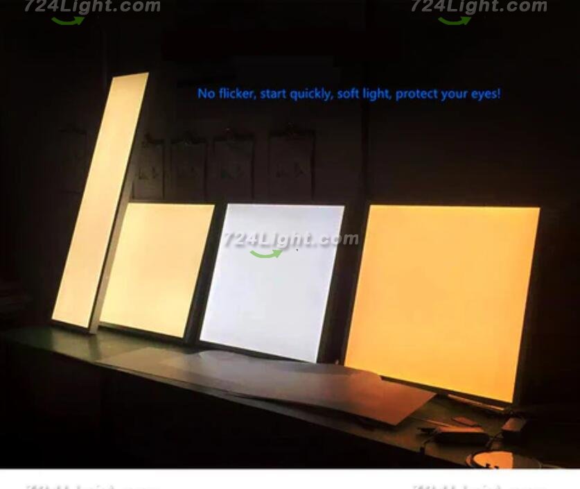 1'x4' (295x1195mm) 40W LED Panel Light in 0.39'' (10mm) White Trim Flat Sheet Panel Lighting Board Super Bright Ultra Thin Glare-Free
