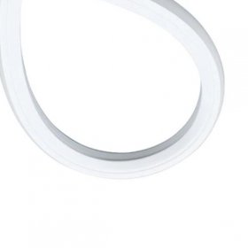1M/5M/10M/20M Pack of T2016 LED Neon Light Housing Kit with End Caps and Mounting Clips, Flexible Neon Channel Fit for 10mm Wide LED Strip Lights