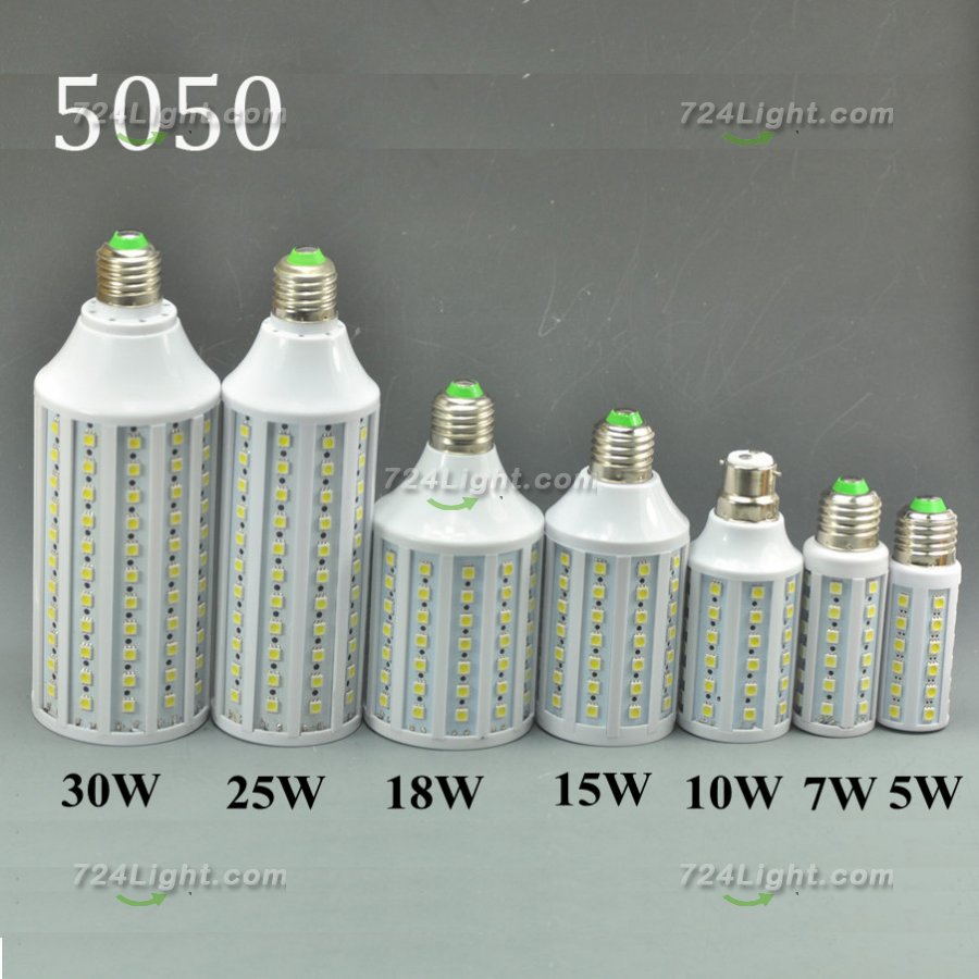 5050 Corn Light Bulb Lamp E27 5W 10W 15W 18W 25W 30W High power Light Corn Lamp Bulb