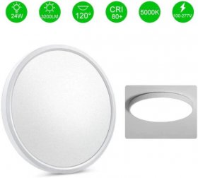 12 Inch 24W Flush Mounting Modern LED Ceiling Lights for Bedroom, Kitchen, Bathroom