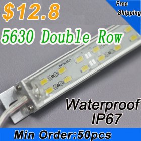 Wholesale Wholesale Waterproof Double Row LED Strip Bar 39.3inch 5630 1Meter Rigid LED Strip 12V 144LEDs/M