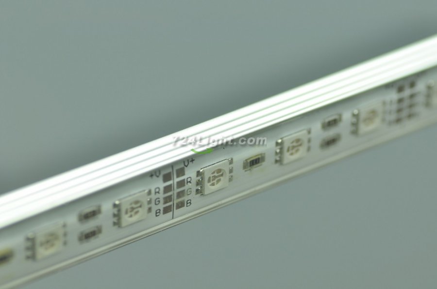 1Meter 39.3inch 5050 RGB Rigid LED Strips Waterproof 60LED 12V DC With Aluminium Profile Rigid Strip Light