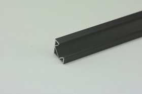 2 meter 78.7" Black LED Aluminium Profile LED Strip Light Aluminium Profile V Flat Type Rail Aluminium