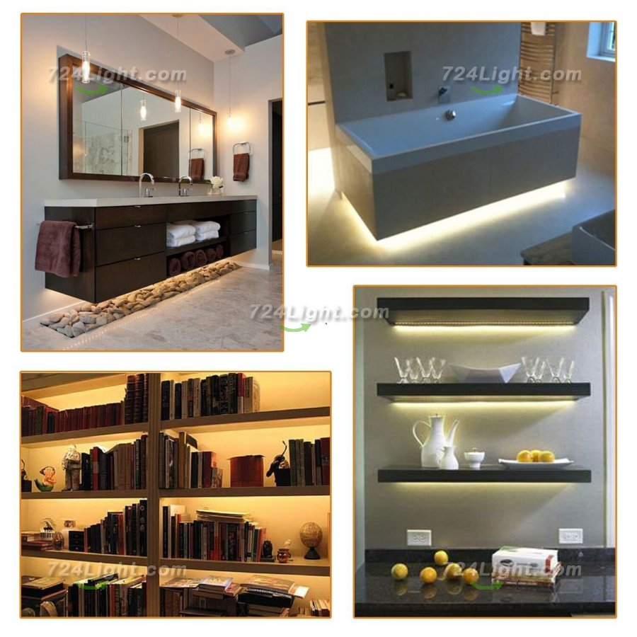 Motion Activated LED Strip Light Kit Under Cabinet LED Sensor Strip Under Bed light sensation