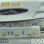 Underwater IP68 LED Strip Light SMD5050 Flexible 12V Strip Light 5 meter(16.4ft) 300LEDs Waterproof IP68 Strip