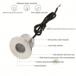 6PCS Pack 3W DC12V-24V IP67 Anti-Glare Mountable Outdoor Underground Light Stainless Steel Dimmable Honeycomb Step Light