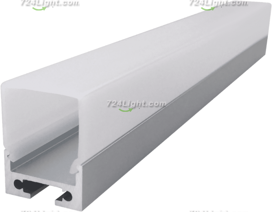 2027LED square PC three-sided light-emitting linear light hard light strip aluminum shell kit