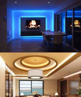 LED Strip Lights 16.4ft, RGB Color Changing LED Lights for Home, Kitchen, Room, Bedroom, Dorm Room, Bar, with IR Remote Control, 5050 LEDs, DIY Mode