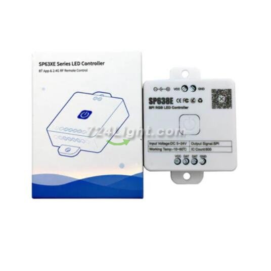 New SPI LED Controller Bluetooth Music Controller for Addressale LED Strips and Panels Support WS2811 WS2815 WS2801 SK6812 WS2813 SK9822 APA102C etc iOS/Android App Control