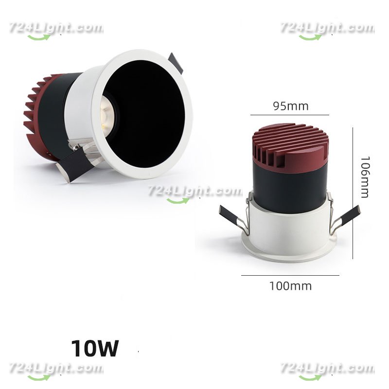 10W HOTEL LIVING ROOM DEEP ANTI-GLARE SPOTLIGHT EMBEDDED COB WALL WASHER CREE CHIP HIGH DISPLAY FINGER NARROW EDGE