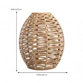 Braided Chandelier Hand-woven Rattan Chandelier Wicker Rattan Lampshade Lamp