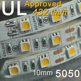 UL Approved LED Strip Light SMD5050 Flexible UL Certification 12V Strip Light 5 meter(16.4ft) 300LEDs