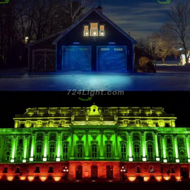 3pcs Pack LED RGB Wall Washer Lights with Remote Controller, 36W Waterproof Color Changing Wall Washer LED Light for Outdoor/Indoor Lighting Projects, Hotels, Building Wall Decorations