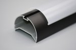 Black 2.5" Newest Suspended Tube Light LED Profile Diameter 63mm 1meter Tube lighting Profile