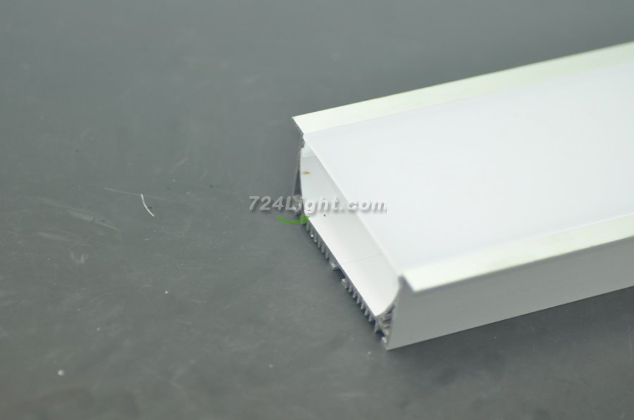 PB-AP-GL-047-R LED Aluminium Channel Recessed Aluminum LED profile with flange LED Channel For 5050 5630 Multi Row LED Strip Lights