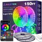 Led Strip Lights 20ft Led Light Strips Music Sync Color Changing RGB Led Strip Built-in Mic,Bluetooth App Control LED Rope Lights with Remote,5050 RGB Led Lights for Bedroom,Home,TV,Party,Christmas