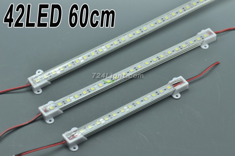 0.6Meter 23.6 inch 12V Waterproof 5630 5050 Rigid LED Strips Bar Aluminium Profile Rigid Strip Light