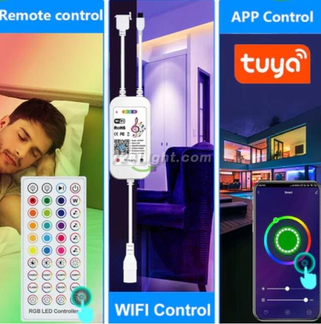32.8FT (10Meters) with 300LEDs RGB Color Changing LED Strip Light WiFi APP Controlled Compatible with Alex Google Voice Controlled LED Strip Light Kit