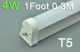 4W LED T5 Tube Light 0.3 Meter 1Foot Replacement 20W Fluorescent With Tube Aluminum Holder