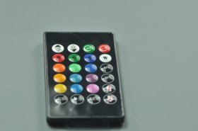 Music RGB Led Controller 24 Keys IR Remote Control LED Strip /LED Bulb Souch Sensitive Black Aluminum 144 W