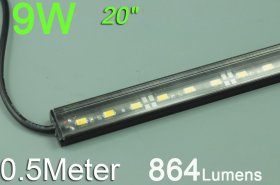 Bestsell Black 0.5 Meter LED Strip Bar 0.5meter Rigid Strip light 20inch Aluminium 5050 5630 Rigid LED Strips Bar