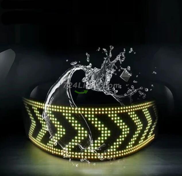 Model 1632 Flexible USB 5V Car LED Sign Bluetooth App Control Display Screen Text Pattern Animation LED sign display for Car Windows, Shop, Bar and Entrance Sign