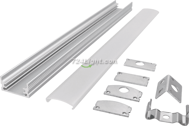 Seamless docking cabinet office linear light installation easy hard light strip aluminum groove shell kit