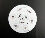 9W LED High Power Aluminum Plate 9 Series connections Diameter 112mm